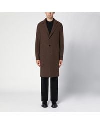 Harris Wharf London - Cappotto monopetto in lana vergine - Lyst