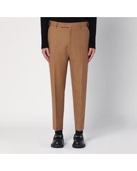 PT Torino - Pantalone color deserto in lana vergine - Lyst