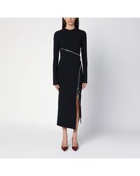 The Attico - Abito midi con zip - Lyst