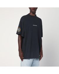 Balenciaga - Faded Dry Fleece Uniform Merch T-shirt - Lyst