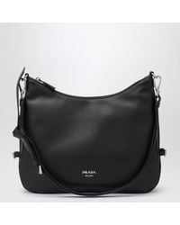 Prada - Fold Large Leather Bag - Lyst