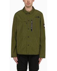 The North Face - Giacca camicia amos tech forest olive - Lyst