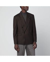 Lardini - Double-Breasted Wool Jacket - Lyst