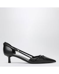 Prada - Side-Open Leather Pumps - Lyst