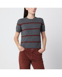 Alexandra Golovanoff - Mini Andre Stripes 21 Cashmere T-Shirt - Lyst