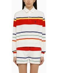 Polo Ralph Lauren - Striped Terry Polo Shirt - Lyst