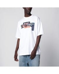 Balenciaga - Bumper Stickers Medium-Fit Cotton T-Shirt - Lyst