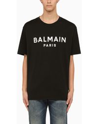 Balmain - Crew-Neck T-Shirt With Logo - Lyst