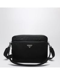 Prada - Renylon And Saffiano Leather Crossbody Bag - Lyst