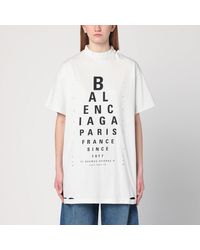 Balenciaga - Optical Cotton T-Shirt - Lyst