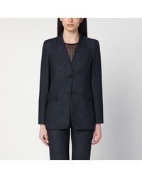 Max Mara - Midnight Jacket In Cotton Denim Effect - Lyst