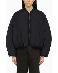 Loewe - Padded Dark Navy Nylon Bomber Jacket - Lyst