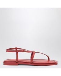 A.Emery - Les Sandales Remly Couleur Cerise En Cuir - Lyst