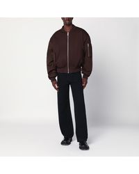 Entire studios Moto Bomber Jacket in Black for Men | Lyst