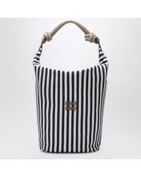Miu Miu - Cognac Striped Canvas Bag - Lyst