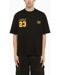 Off-White c/o Virgil Abloh - T-shirt nera skate con logo ow 23 - Lyst