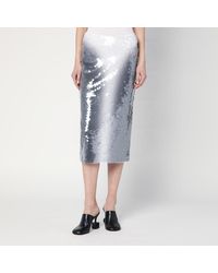 Sportmax - Gonna a tubino con paillette effetto sfumato - Lyst