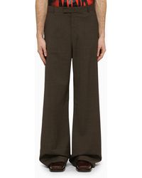 Martine Rose - Trousers With Houndstooth Pattern - Lyst