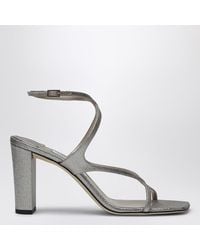 Jimmy Choo - Sandalo azia 85 in pelle metallizzata - Lyst