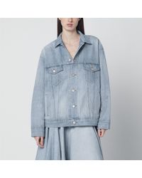 Balenciaga - Vintage-Effect Denim Jacket - Lyst