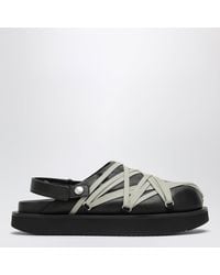 Rick Owens - Megalace Mules With Leather Criss-Cross Laces - Lyst