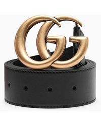 Gucci - Belt With Double G Buckle - Lyst