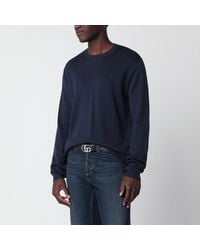 Gucci - Ink Silk And Cotton Sweater - Lyst