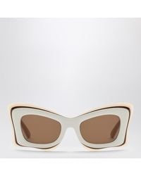 Loewe - Butterfly /beige Acetate Sunglasses - Lyst