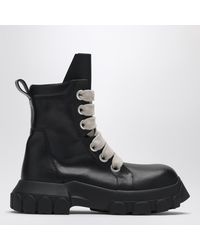 rick owens black clear sole tractor dunk boots