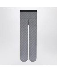 Gucci - Nylon Tights With Gg Print - Lyst
