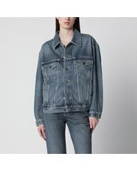 Balenciaga - Kick Cotton Denim Jacket - Lyst