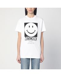 Moschino - Cotton Smile T-Shirt - Lyst