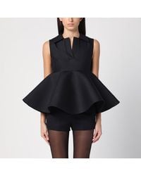 Jacquemus - Peplum Wool-Silk Sleeveless Top - Lyst