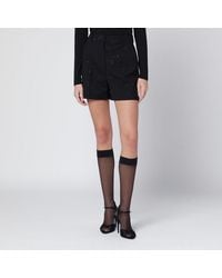 Max Mara - Shorts With Pinstripe-Effect Micro Sequins - Lyst