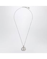 Gucci - Gg Marmont Necklace With-Tone Double G Pendant - Lyst