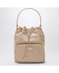 Prada - Secchiello duet beige in re-nylon - Lyst