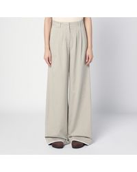 Palm Angels - Cotton Wide Trousers - Lyst