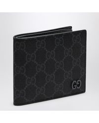 Gucci - gg Supreme /grey Fabric Wallet - Lyst
