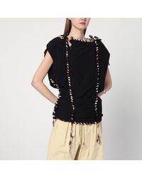 Isabel Marant - Top zohra in cotone - Lyst