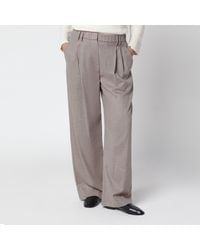 Brunello Cucinelli - Wide-Leg Wool Trousers - Lyst