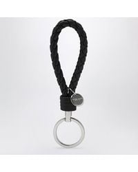 Bottega Veneta - Intrecciato Leather Key Ring - Lyst