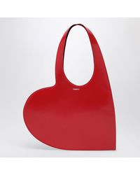 Coperni Mini Heart Tote Gloss Leather in Red Lyst UK