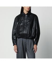 Arma - Melis Leather Bomber Jacket - Lyst