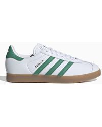 adidas Originals - Sneaker gazelle bianca/verde - Lyst