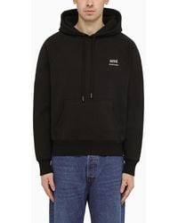 Ami Paris - Organic Cotton Hoodie With Hood - Lyst