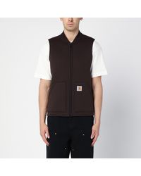 Carhartt - Car-lux Vest Cotton-blend Waistcoat Tabacco-coloured - Lyst
