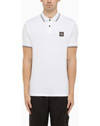 Stone Island - Short-sleeved Polo Shirt With Logo - Lyst