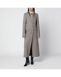 Dries Van Noten - Single-Breasted Coat With Micro Pattern - Lyst