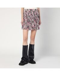 Isabel Marant - Gonna roumi con stampa in seta - Lyst