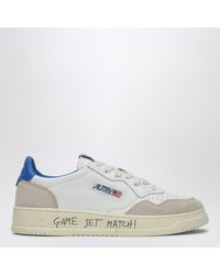 Autry - Medalist Trainer In /blue Leather And Suede - Lyst